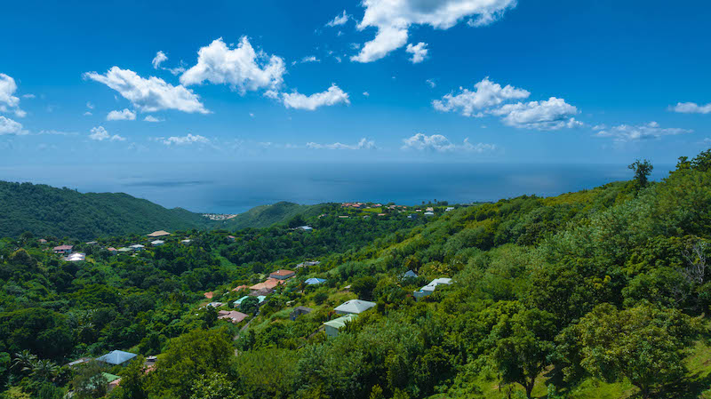 Vue-mer-Domaine-Madinina-Ecoresponsable-Morne-Vert-La-Martinique